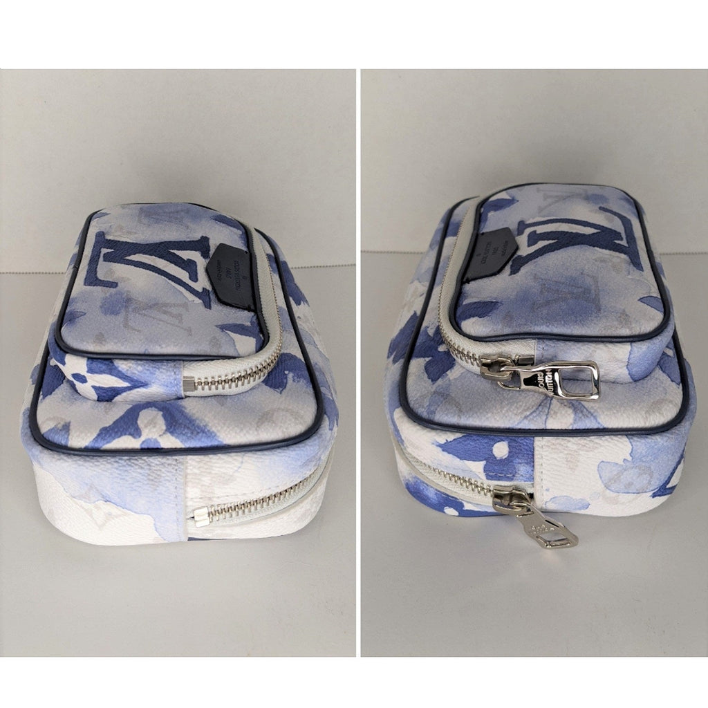 Louis Vuitton Monogram Watercolor Outdoor Pouch Blue Unisex