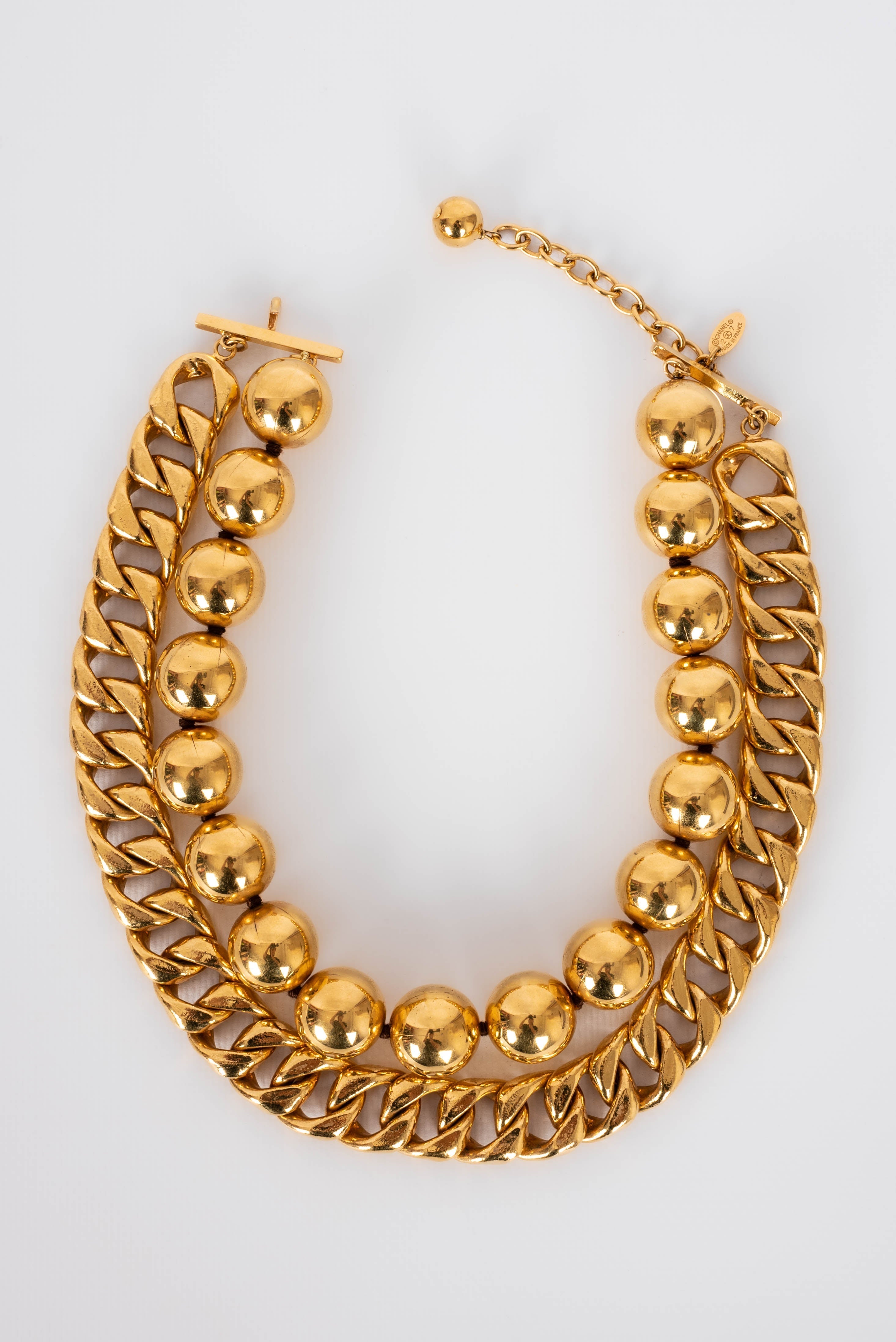 Collier dor�� Chanel 1990s