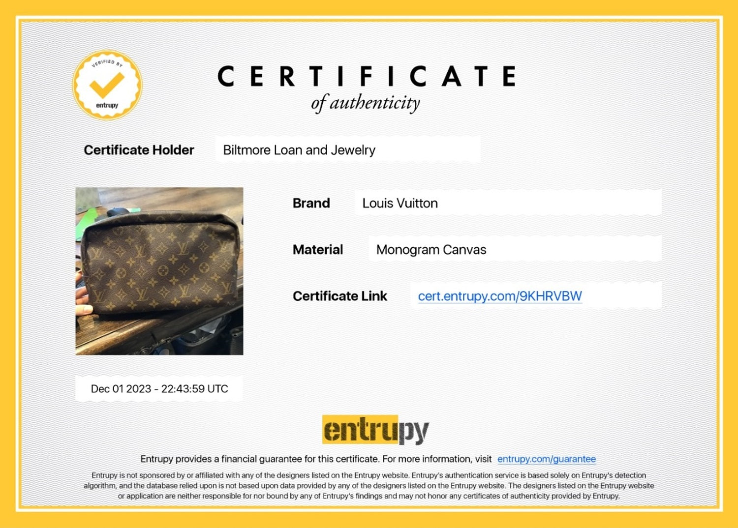 Louis Vuitton 1988 Monogram Trousse Toiletry Cosmetic Case