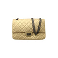 CHANEL Light Gold Reissue 2.55 Classic Maxi 227 Double Flap Bag