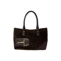 Gucci Suede Hasler Horsebit Tote