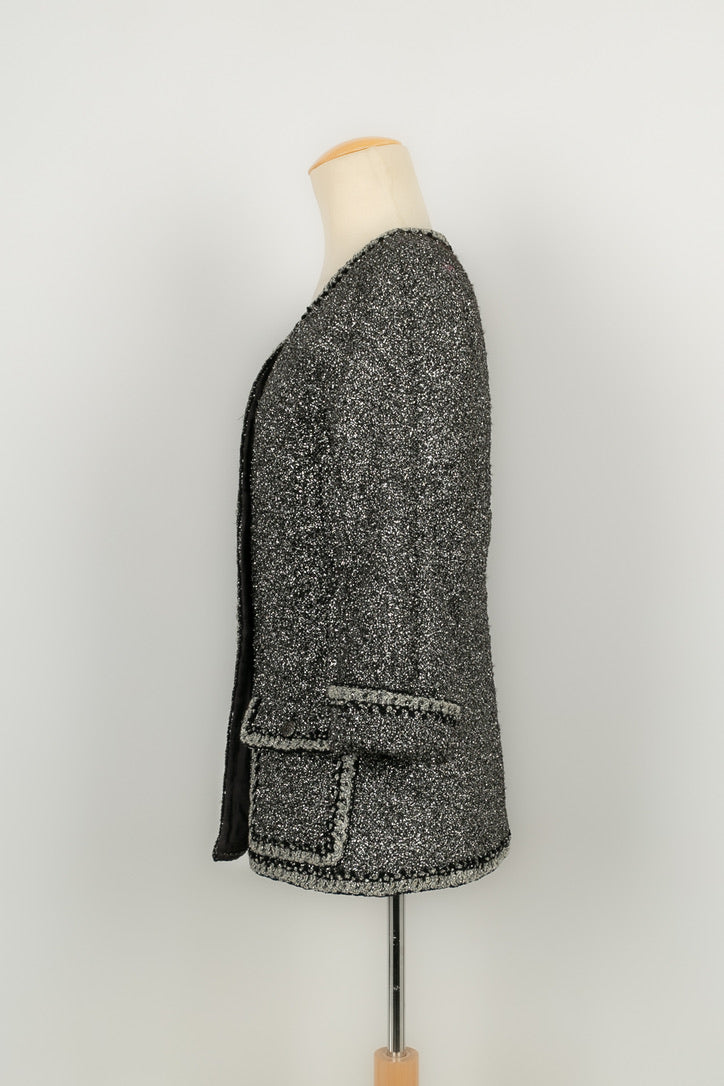Veste argent��e Chanel