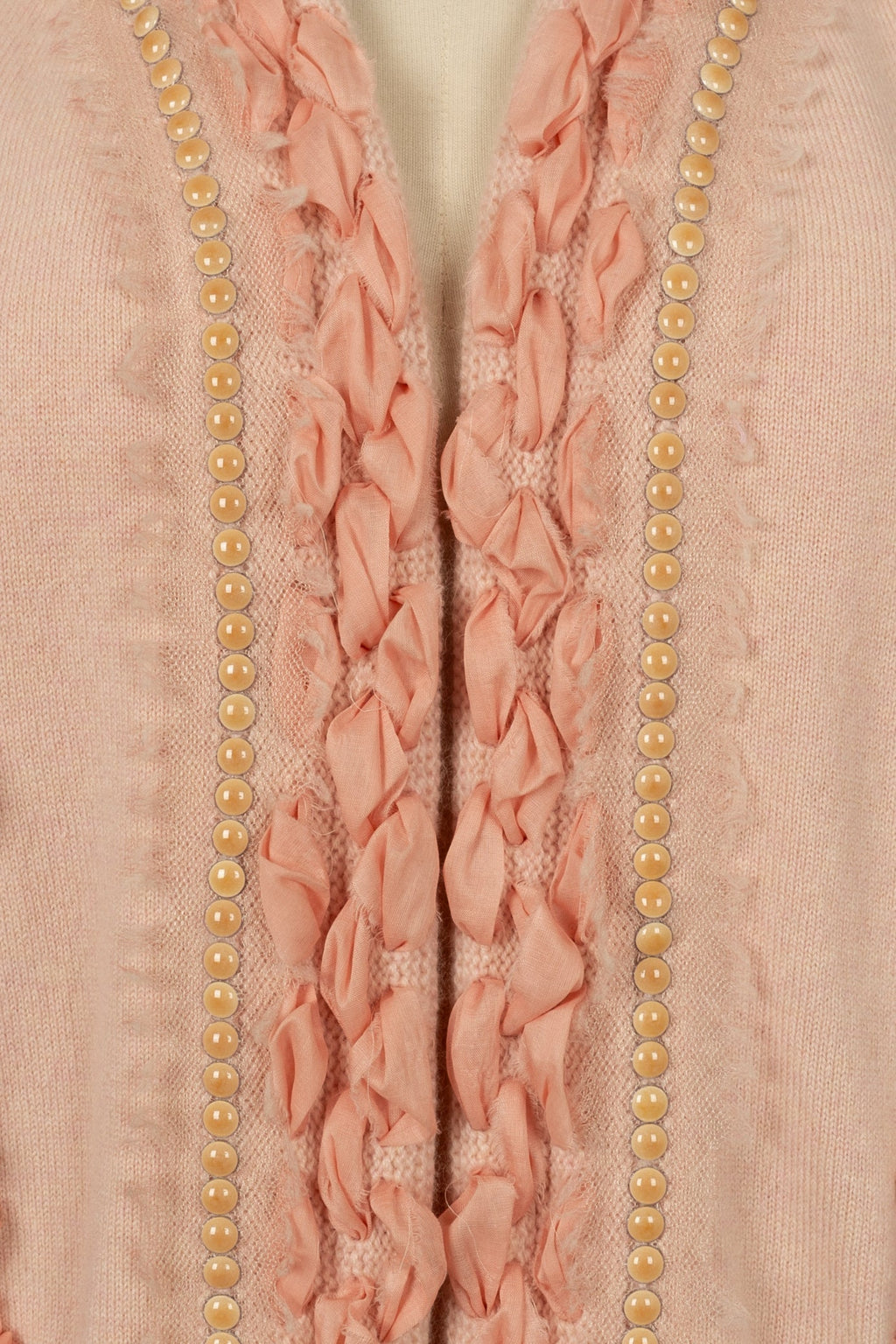 Gilet en cachemire rose Chanel