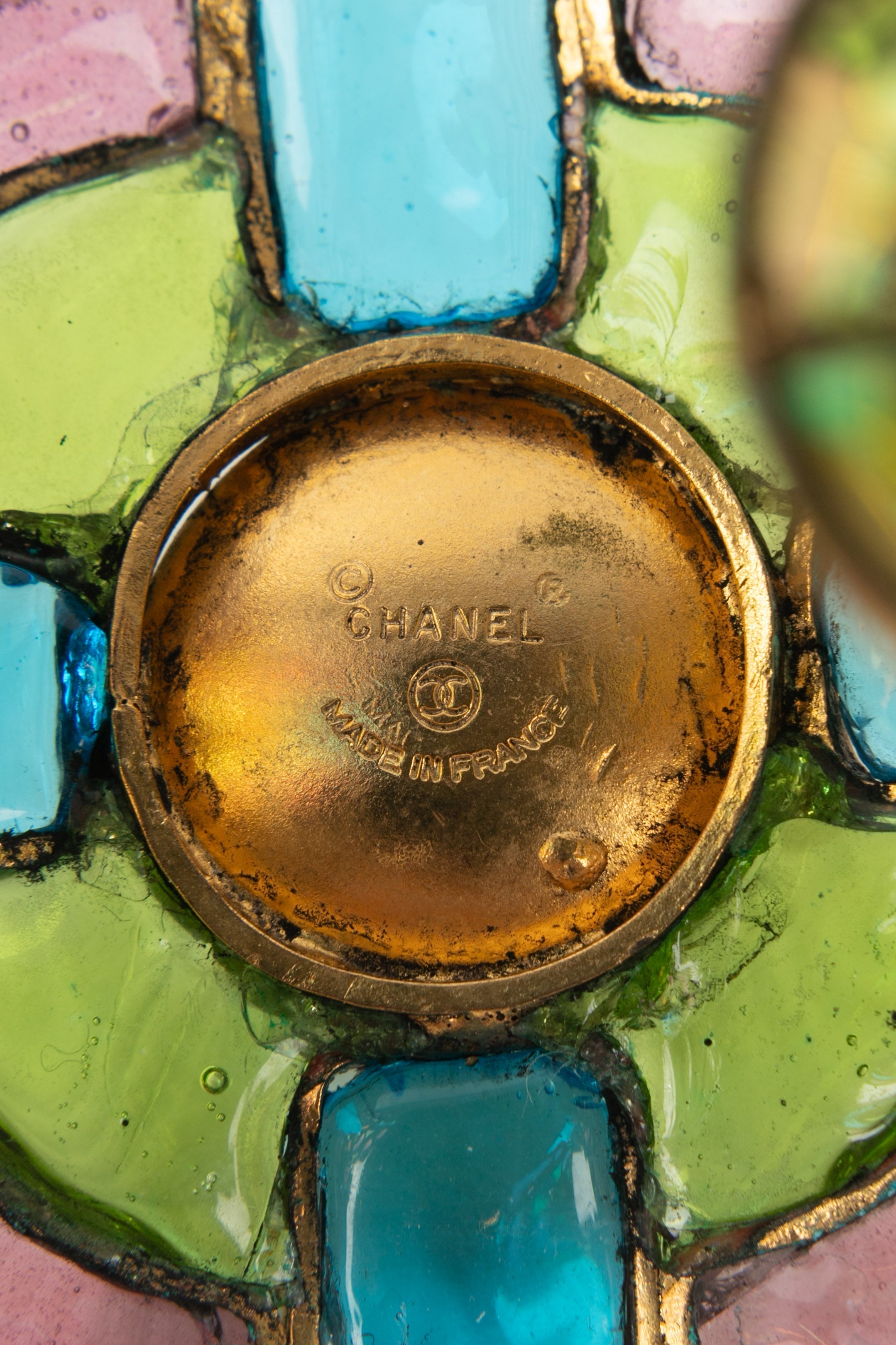 Bracelet en pâte de verre Chanel