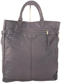 Balenciaga Purple Calfskin Leather Tote