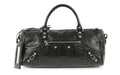 Balenciaga Twiggy Classic Studs Maxi Handbag Black Leather Tote