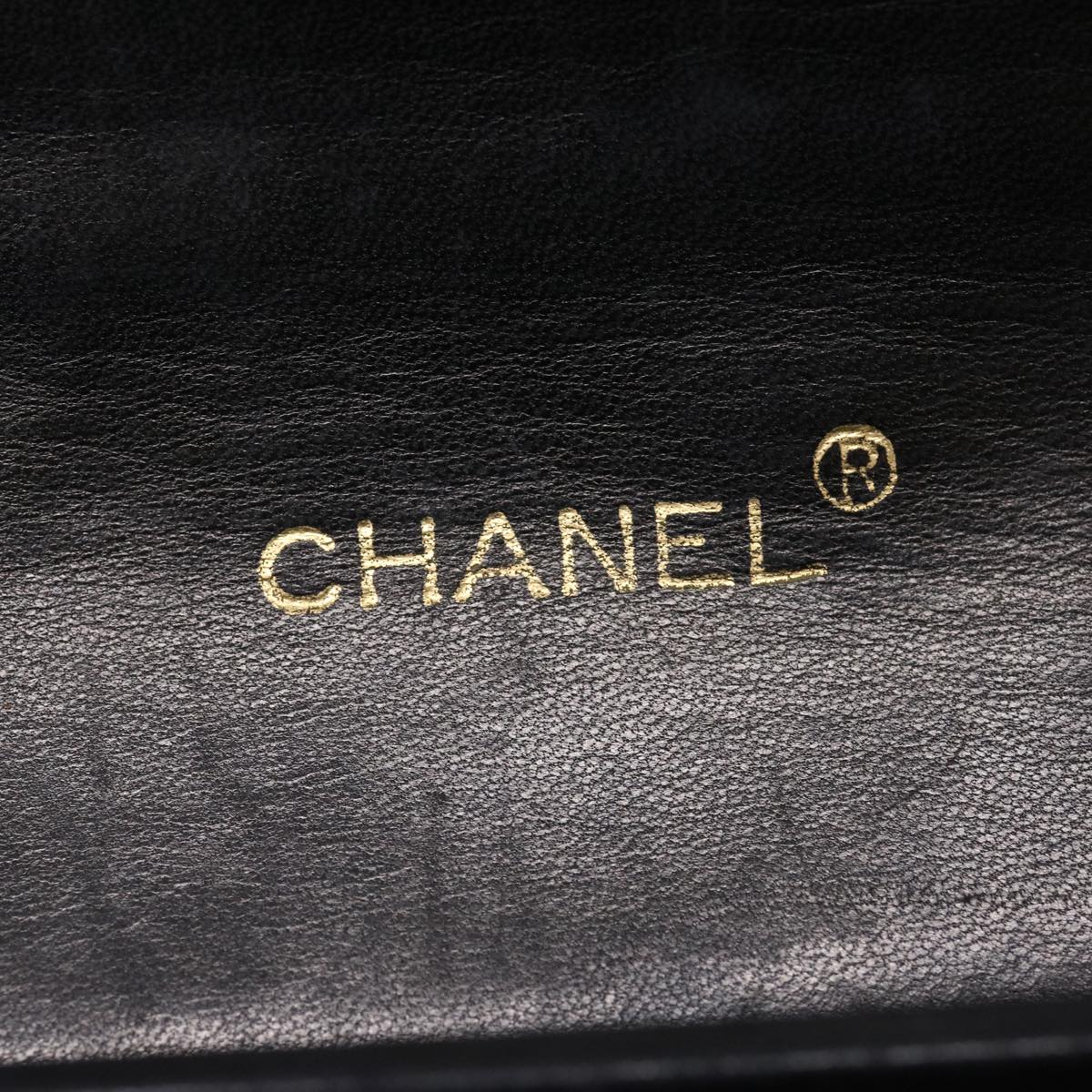 CHANEL Matelasse Chain Flap Shoulder Bag Lamb Skin Black CC Auth bs1447A