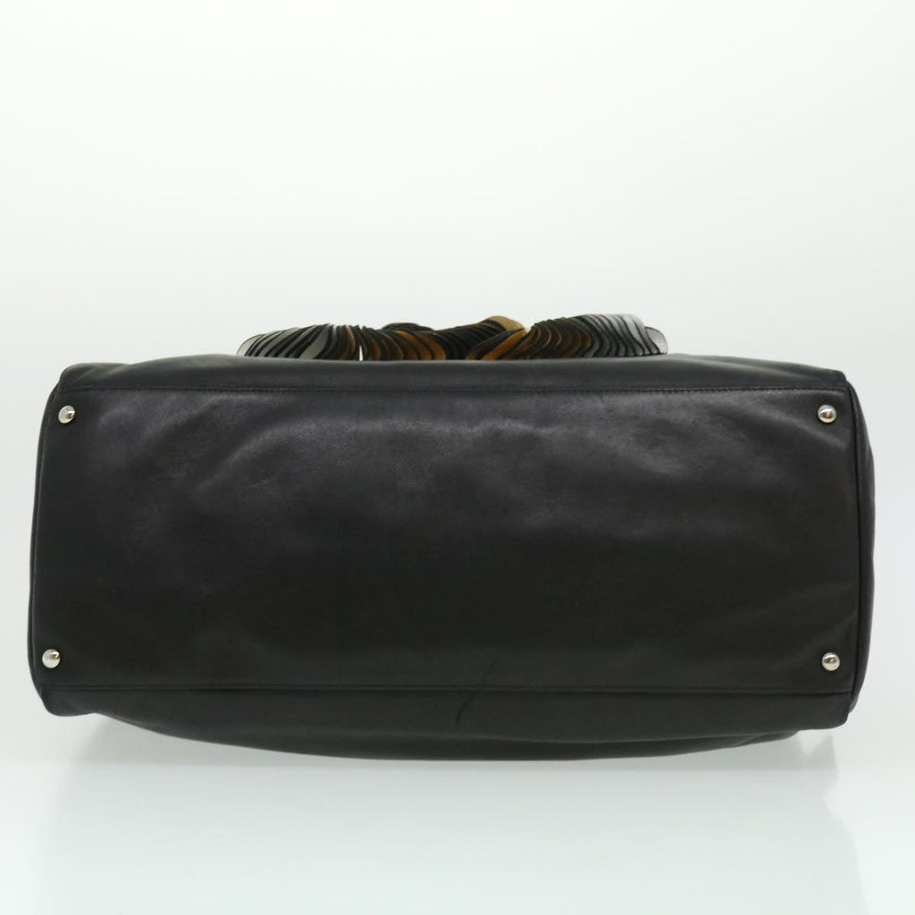 CHANEL COCO Mark Tote Bag Lamb Skin Black CC  bs1448A