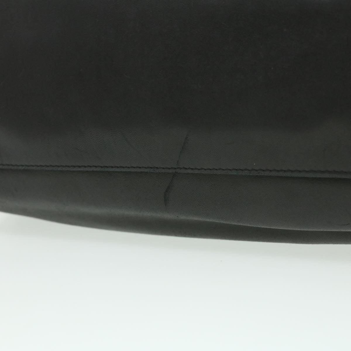 CHANEL COCO Mark Tote Bag Lamb Skin Black CC  bs1448A