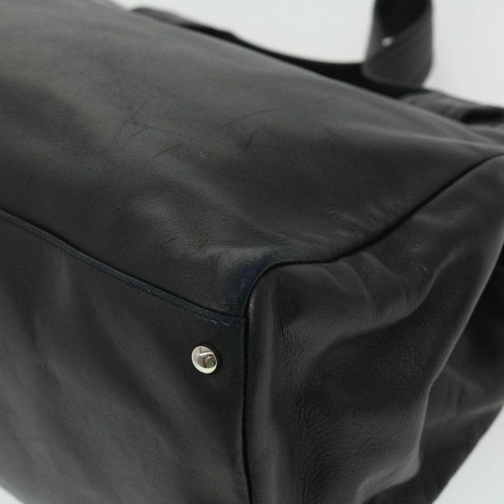 CHANEL COCO Mark Tote Bag Lamb Skin Black CC  bs1448A