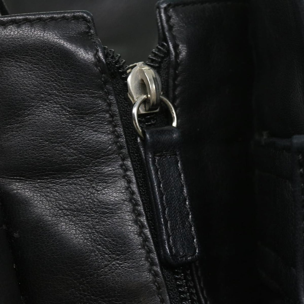 CHANEL COCO Mark Tote Bag Lamb Skin Black CC  bs1448A