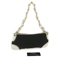 CHANEL Shoulder Bag Canvas Black CC  bs4514