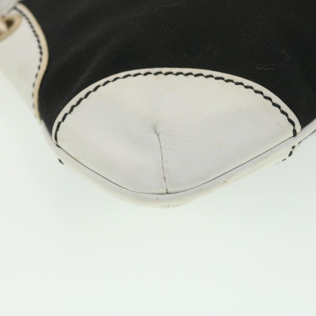 CHANEL Shoulder Bag Canvas Black CC  bs4514