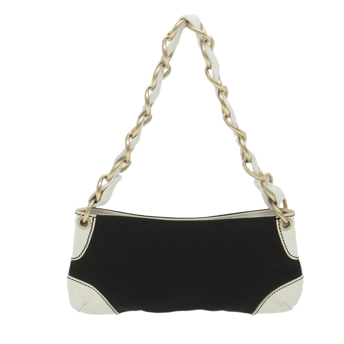CHANEL Shoulder Bag Canvas Black CC  bs4514