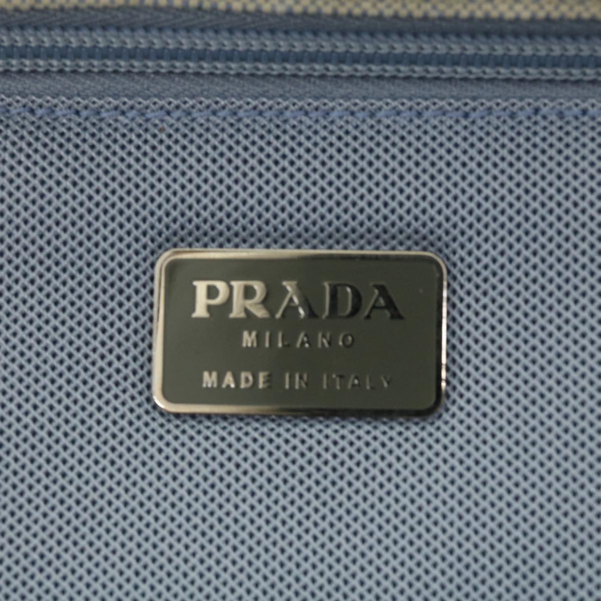 PRADA Shoulder Bag Canvas Beige  bs4793