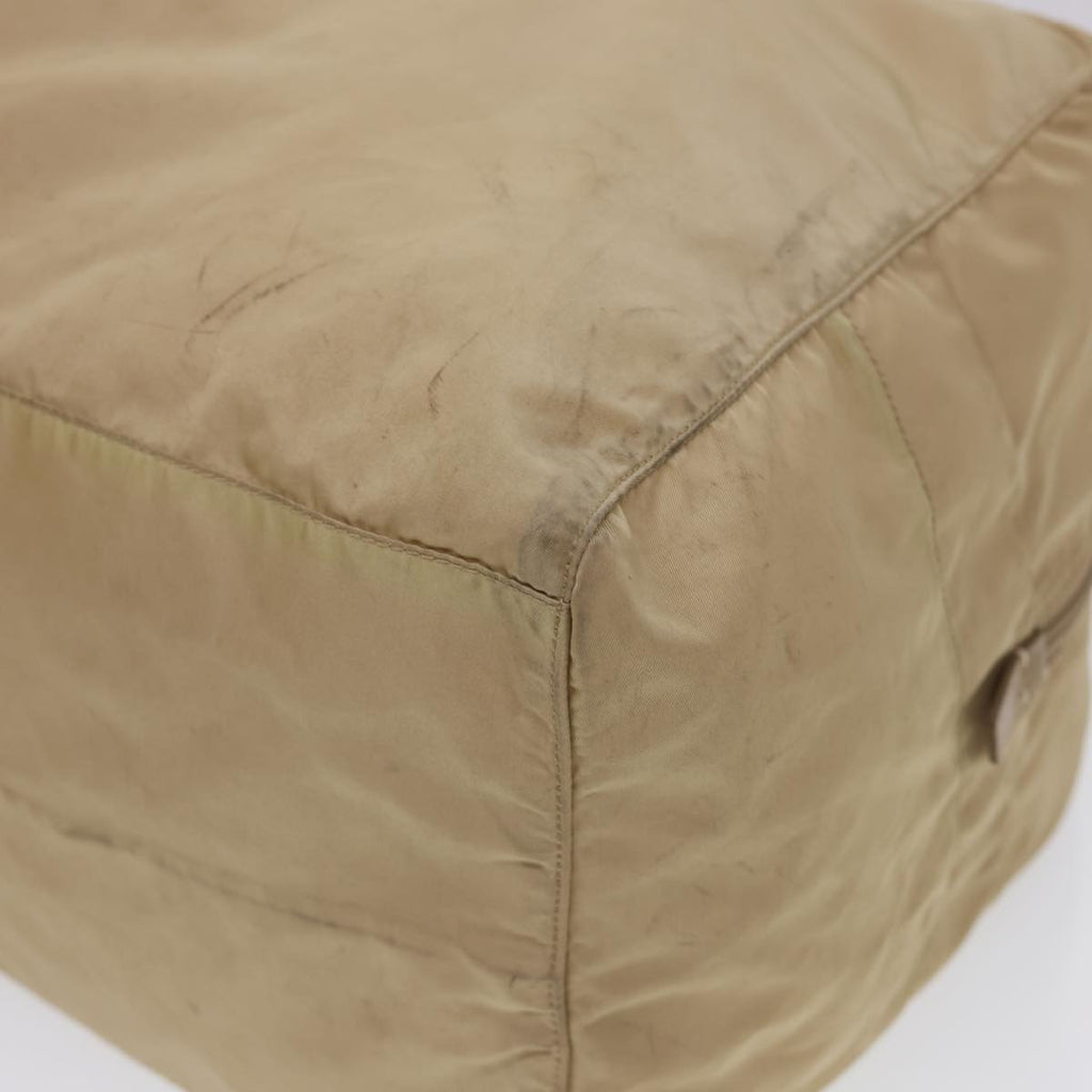 PRADA Boston Bag Nylon Beige  bs4903