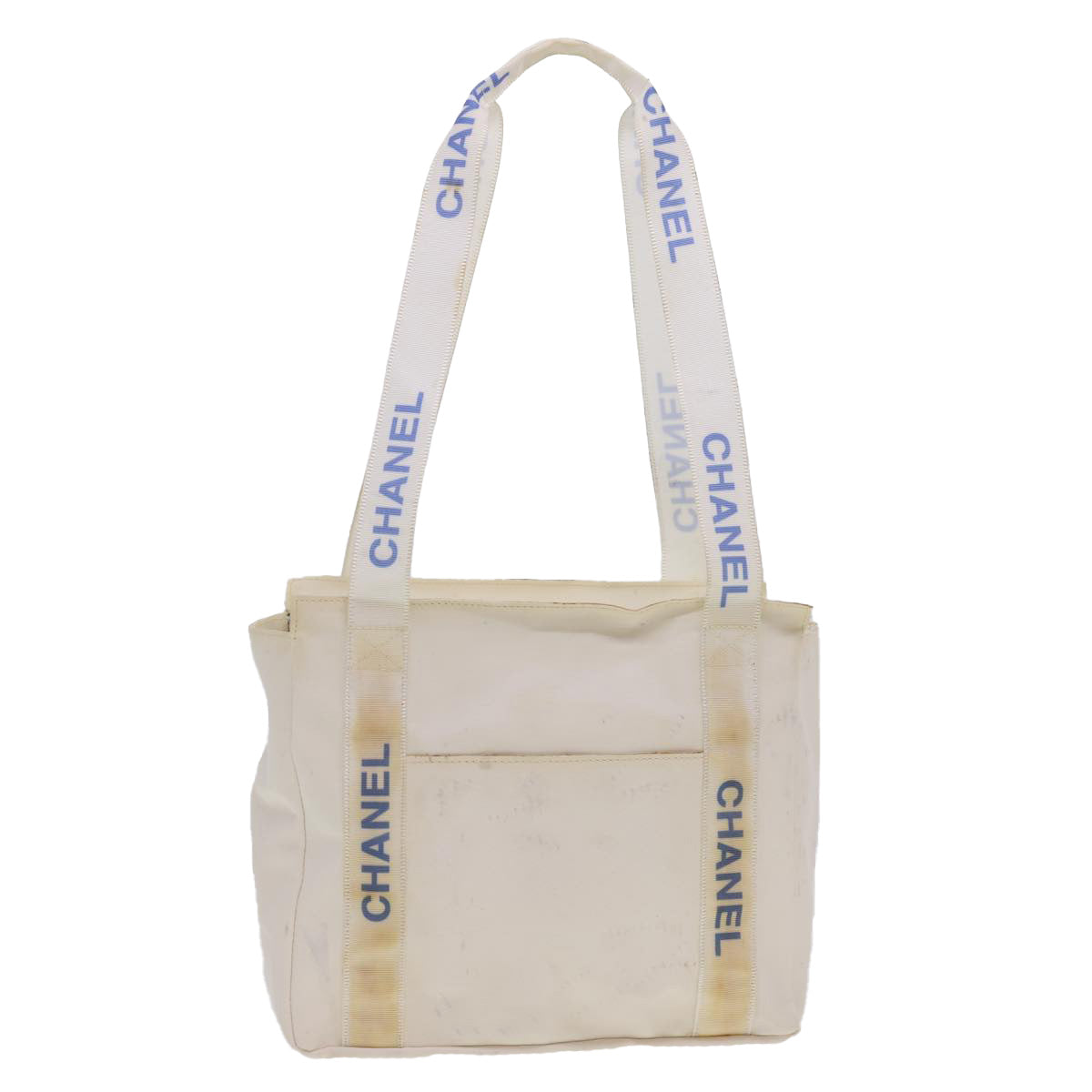 CHANEL Shoulder Bag Nylon White CC  bs4932