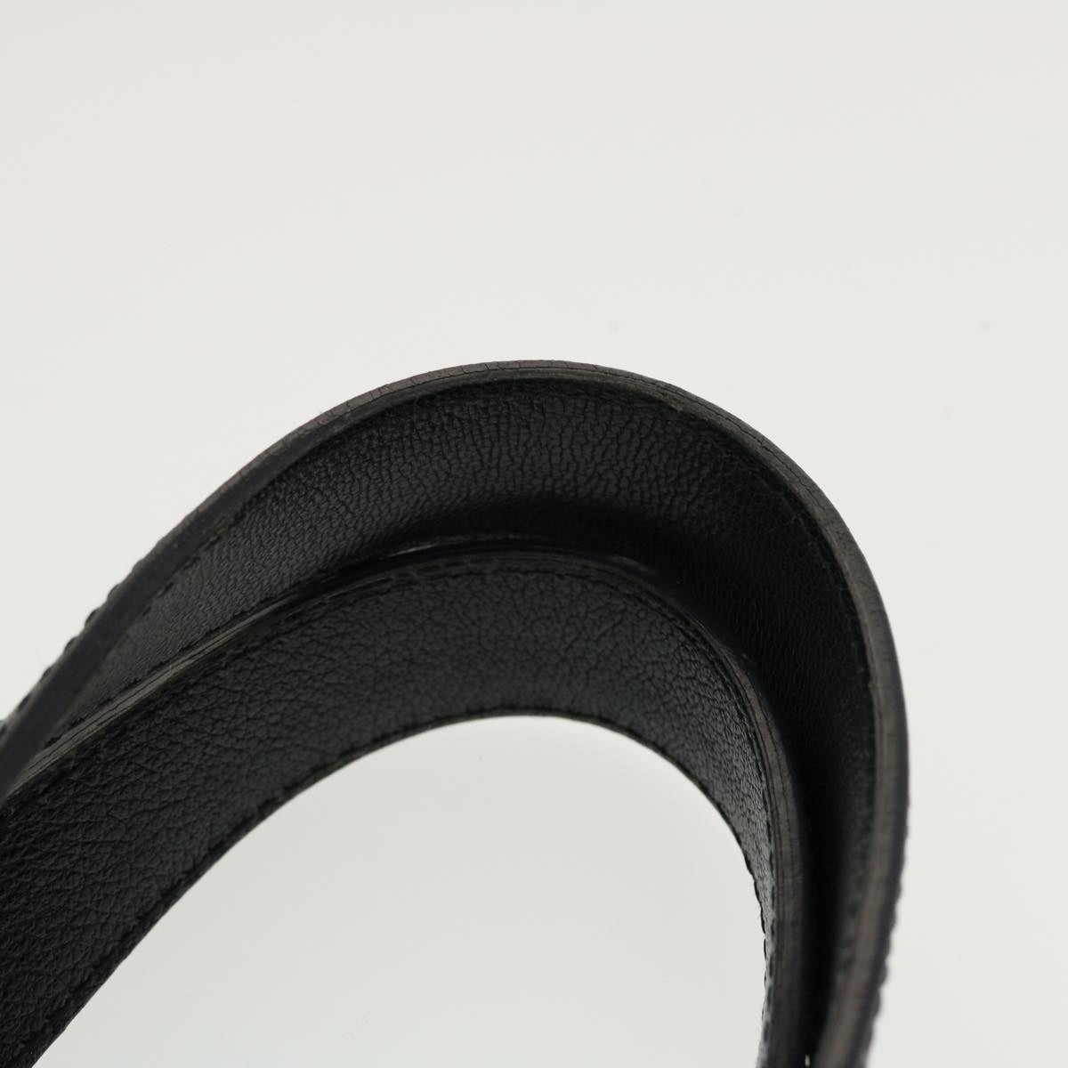 CHANEL Shoulder Bag Coated Canvas Black CC  bs5228