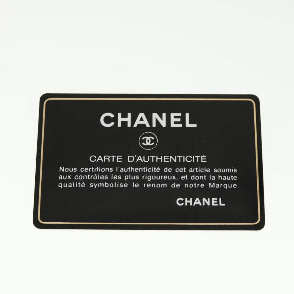 CHANEL Shoulder Bag Coated Canvas Black CC  bs5228