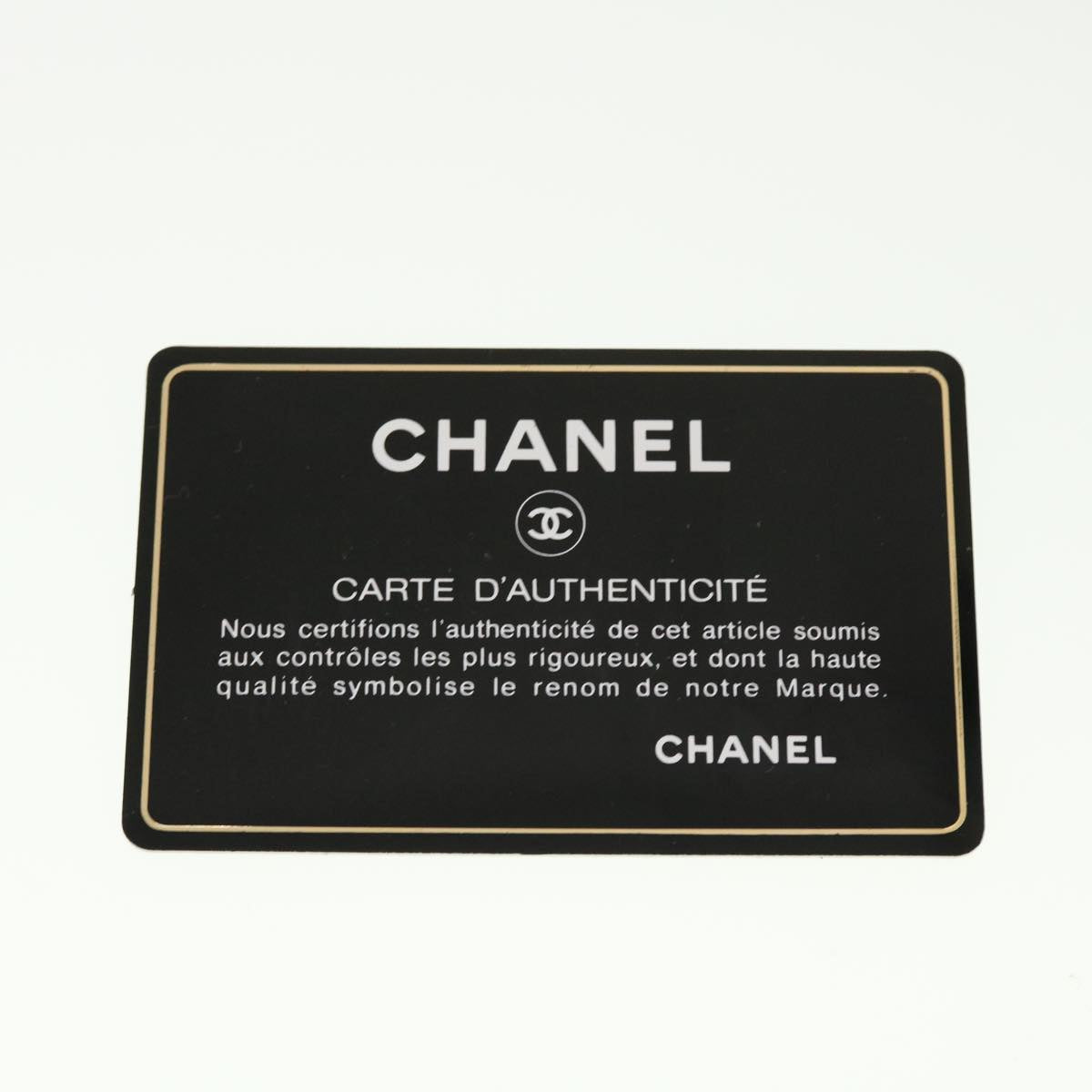 CHANEL Shoulder Bag Coated Canvas Black CC  bs5228