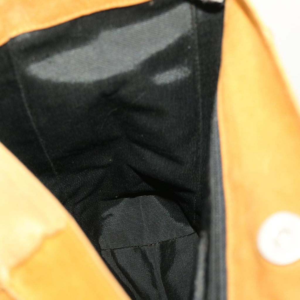 CHANEL Shoulder Bag Suede Beige CC  bs5309