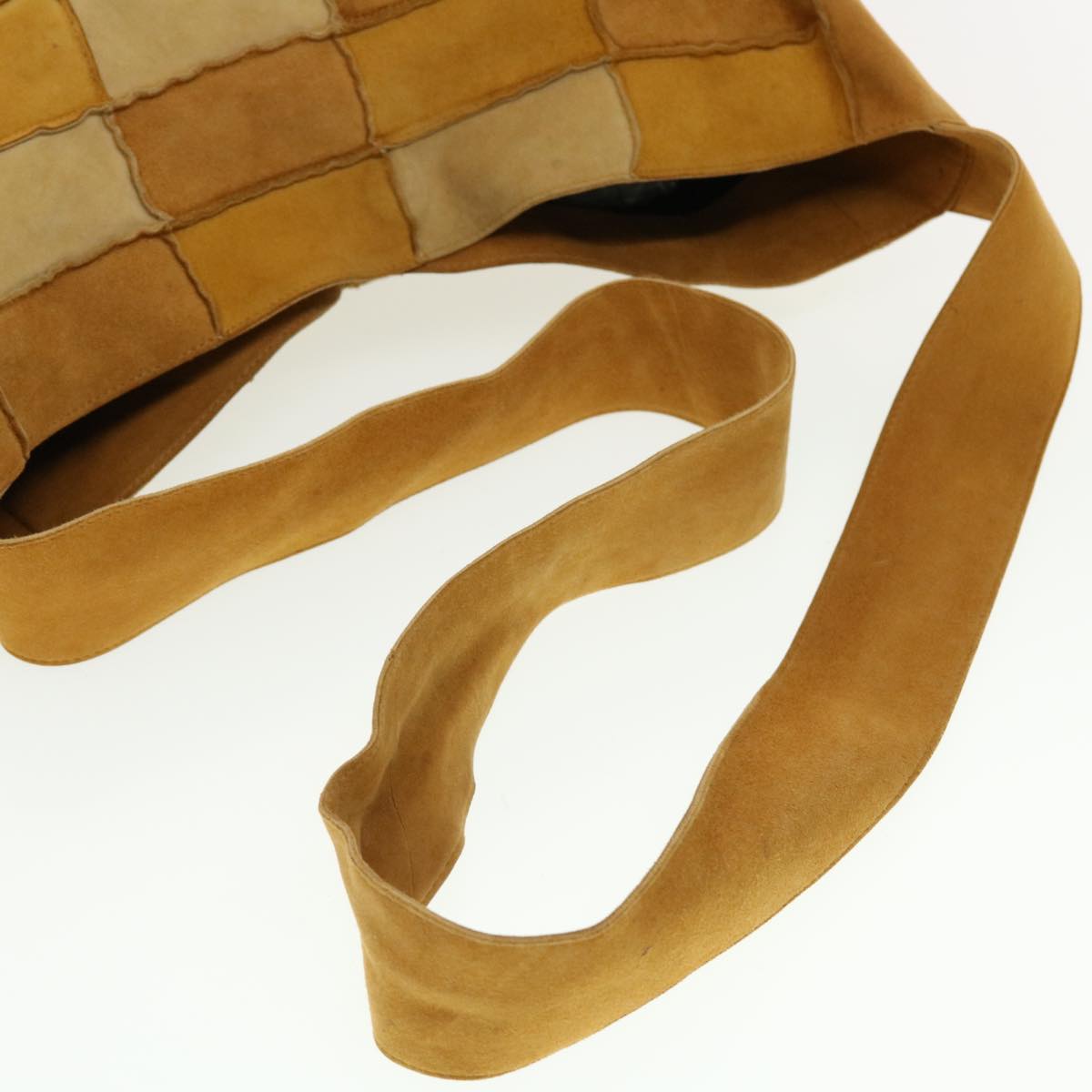 CHANEL Shoulder Bag Suede Beige CC  bs5309