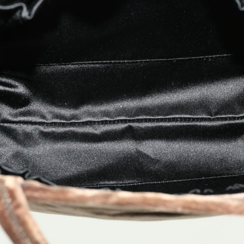 PRADA Hand Bag Velor Brown  bs5451