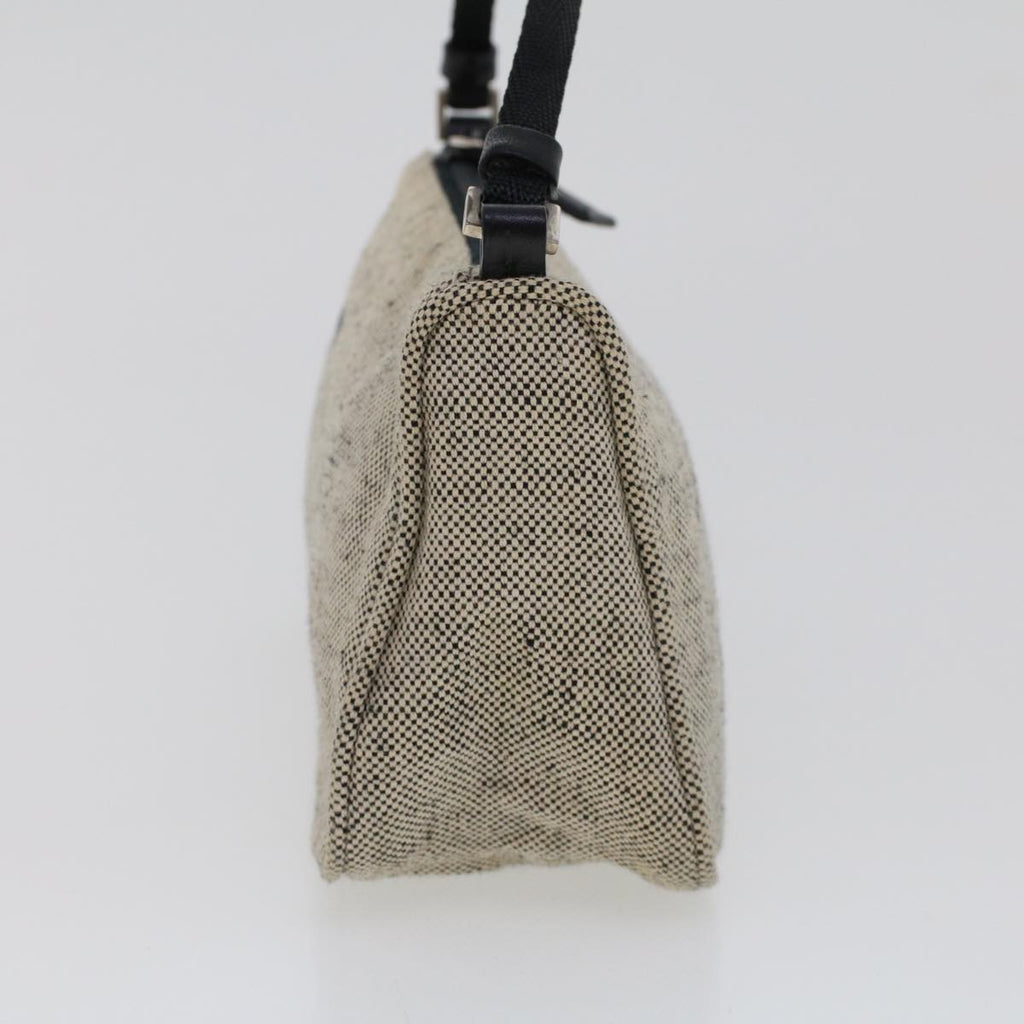 PRADA Accessory Pouch Canvas Gray  bs5620