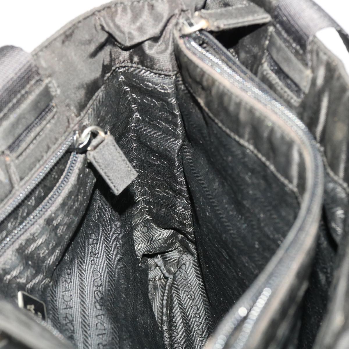 PRADA Hand Bag Nylon Black  bs5697