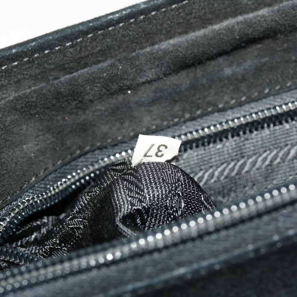 PRADA Hand Bag Suede Black  bs5708