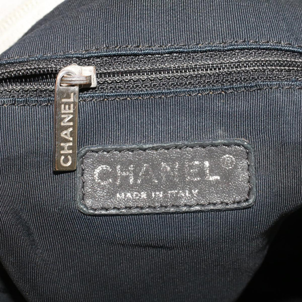 CHANEL Unlimited Shoulder Bag Nylon Silver CC  bs5716