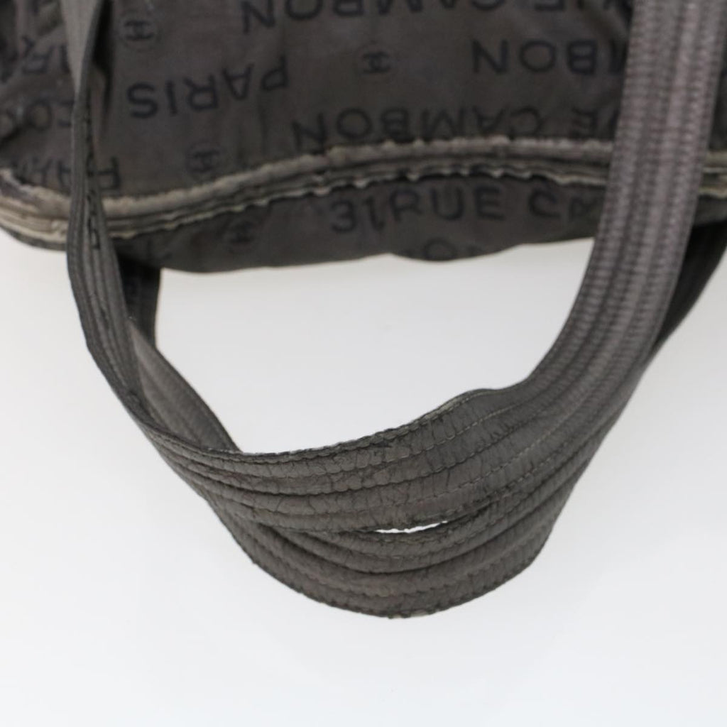 CHANEL Unlimited Shoulder Bag Nylon Silver CC  bs5716