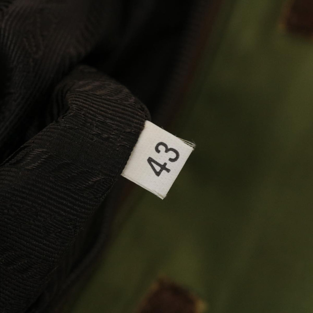 PRADA Hand Bag Nylon Canvas 2Set Green Beige  bs5769