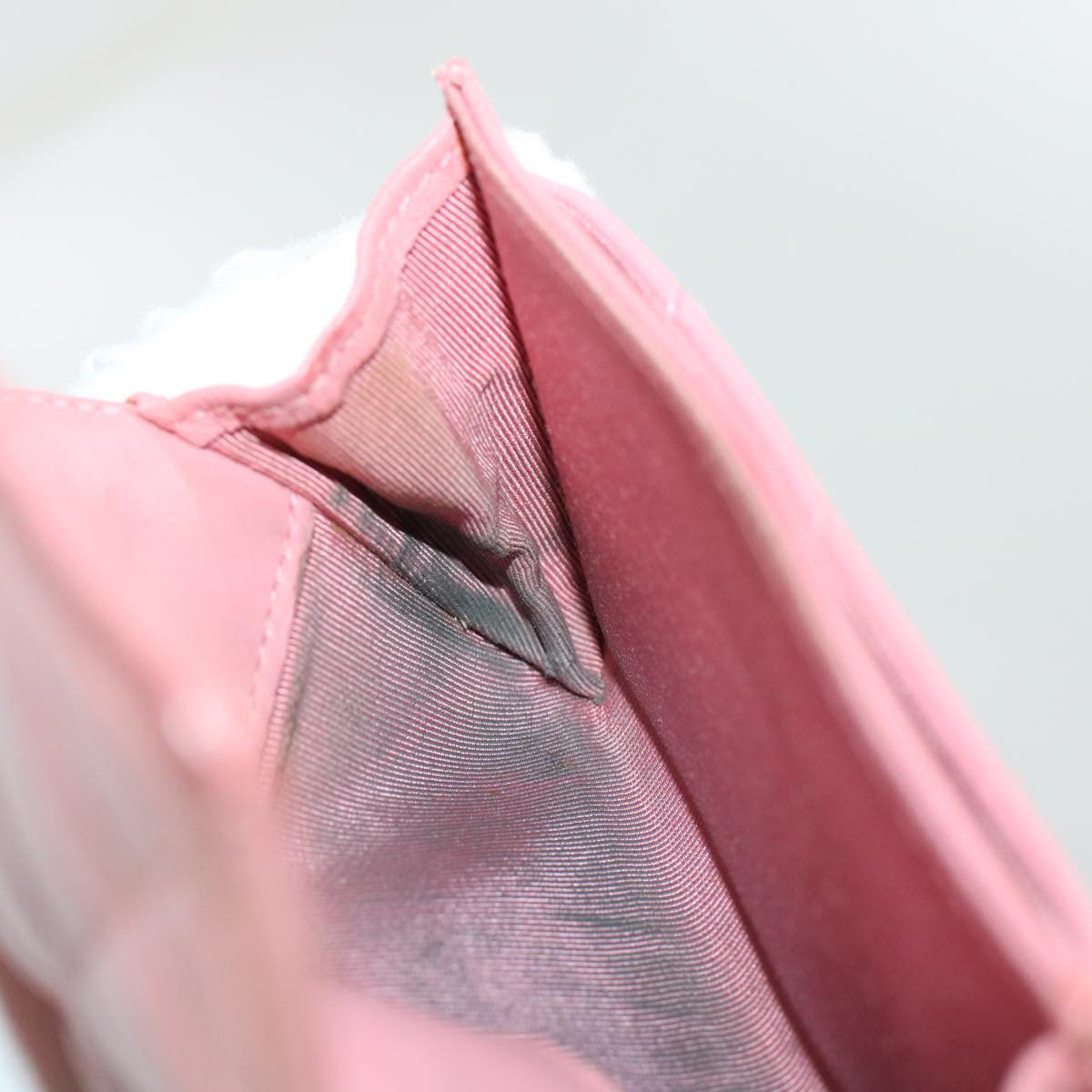 CHANEL Matelasse Coin Purse Lamb Skin Pink CC  bs5967