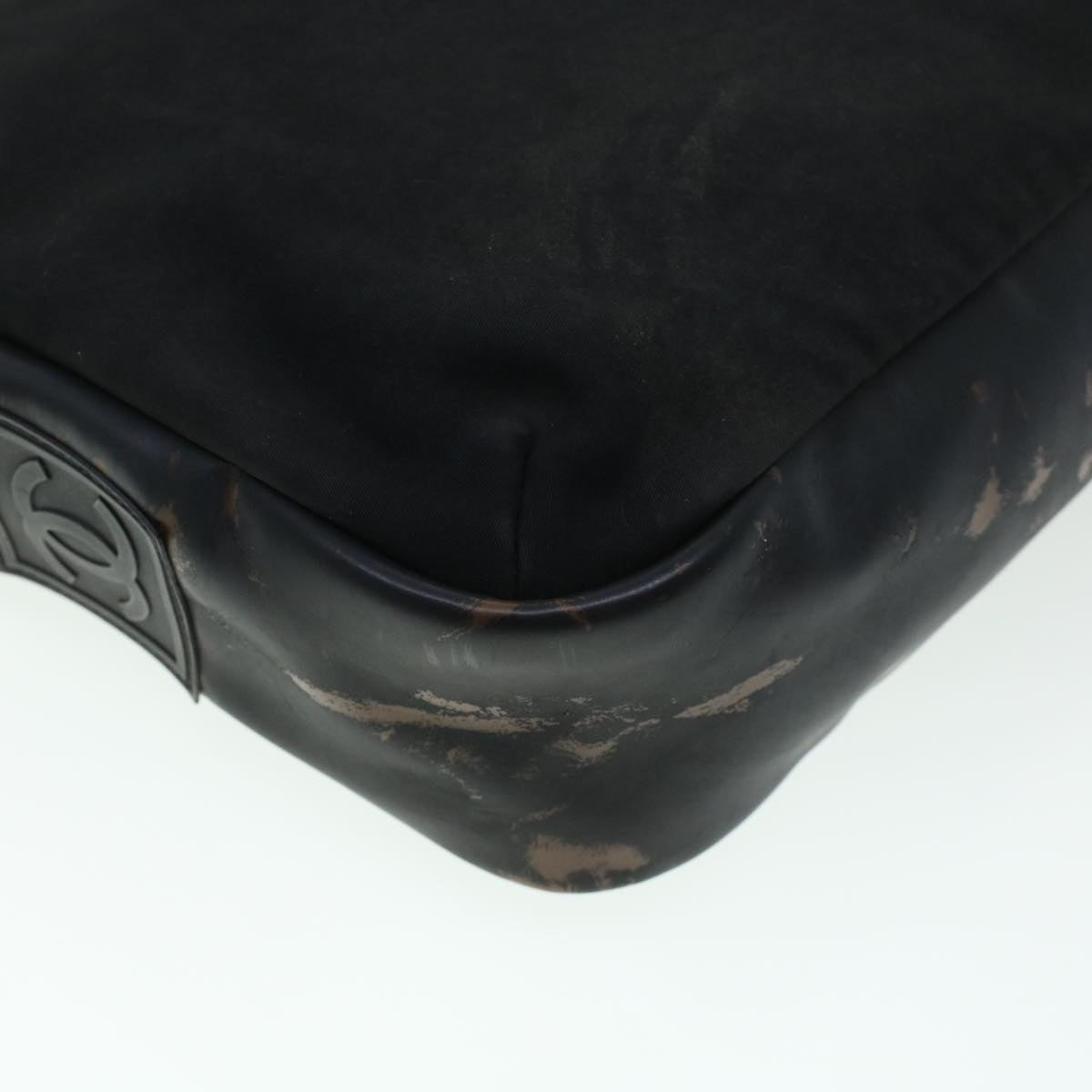 CHANEL Shoulder Bag Nylon Black CC  bs6077
