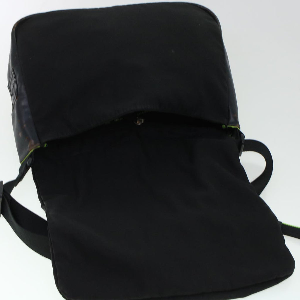 CHANEL Shoulder Bag Nylon Black CC  bs6077
