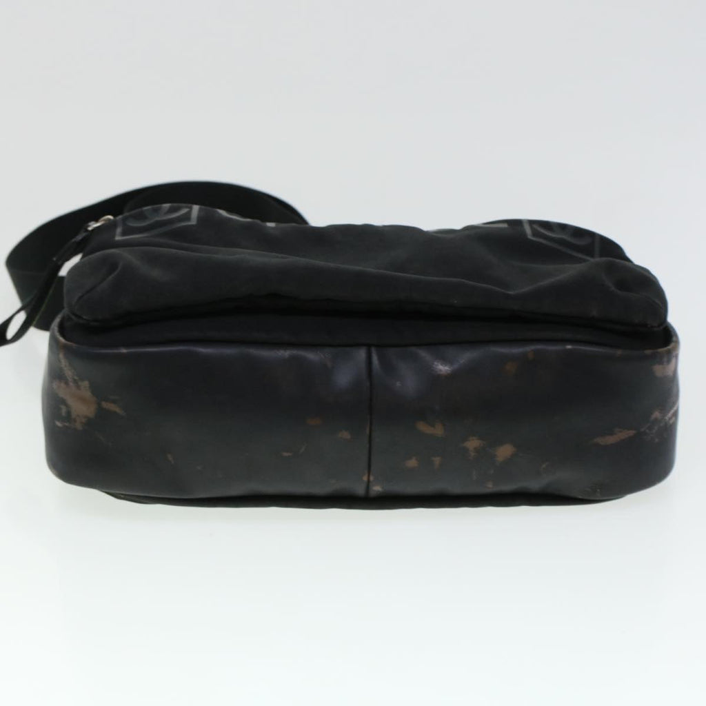 CHANEL Shoulder Bag Nylon Black CC  bs6077