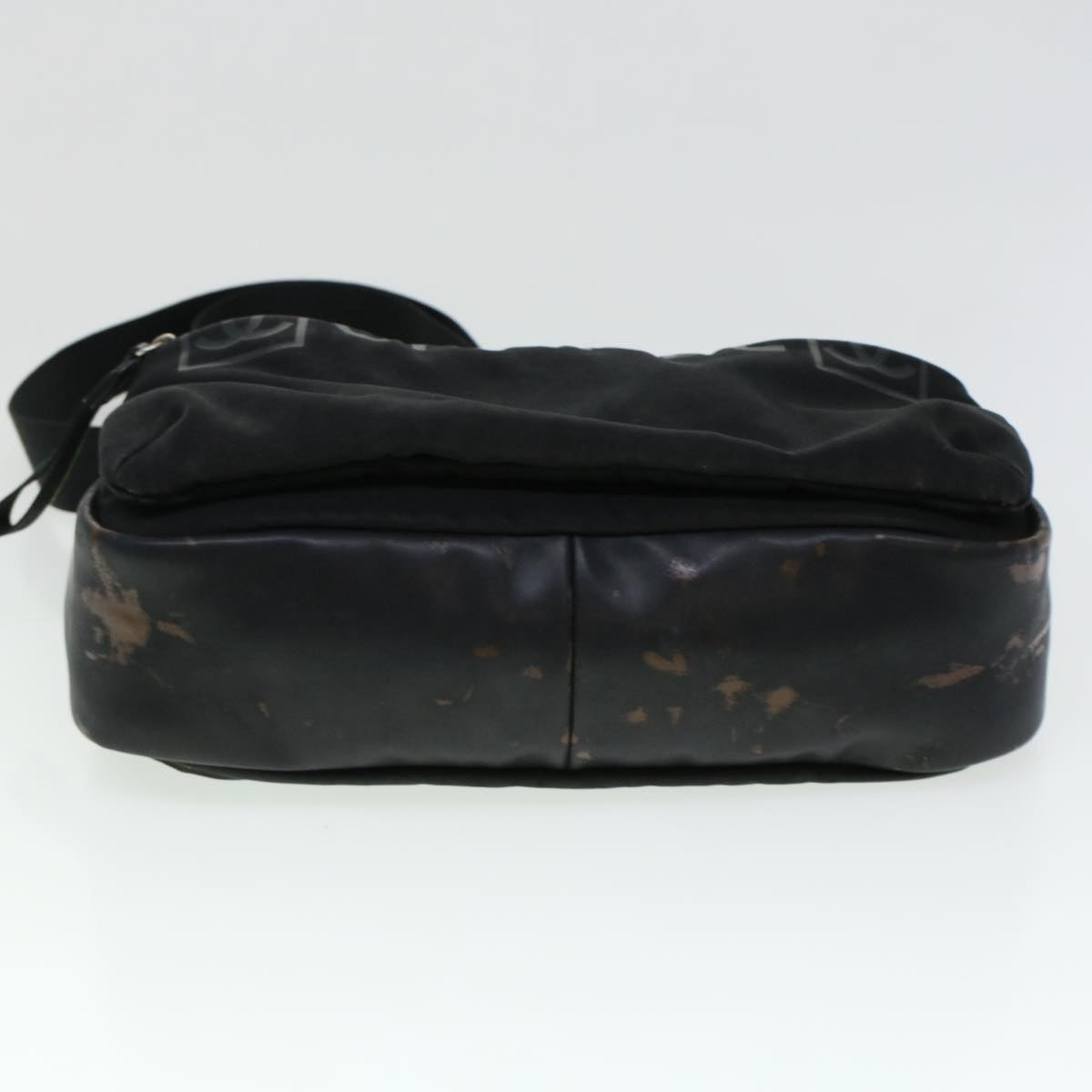 CHANEL Shoulder Bag Nylon Black CC  bs6077