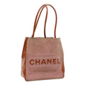CHANEL Shoulder Bag Suede Pink CC  bs6446