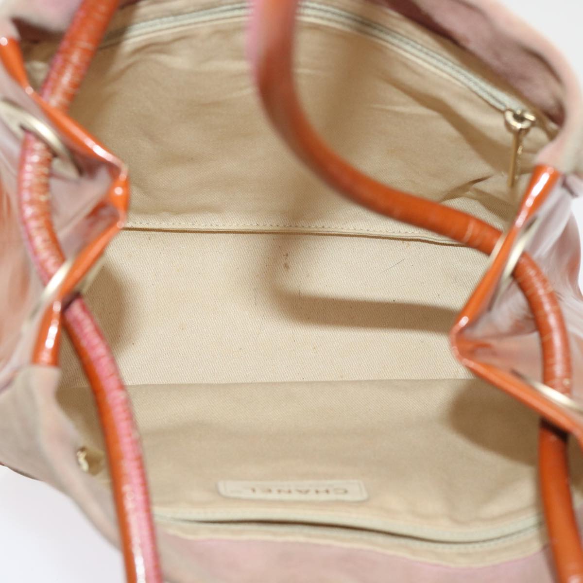 CHANEL Shoulder Bag Suede Pink CC  bs6446