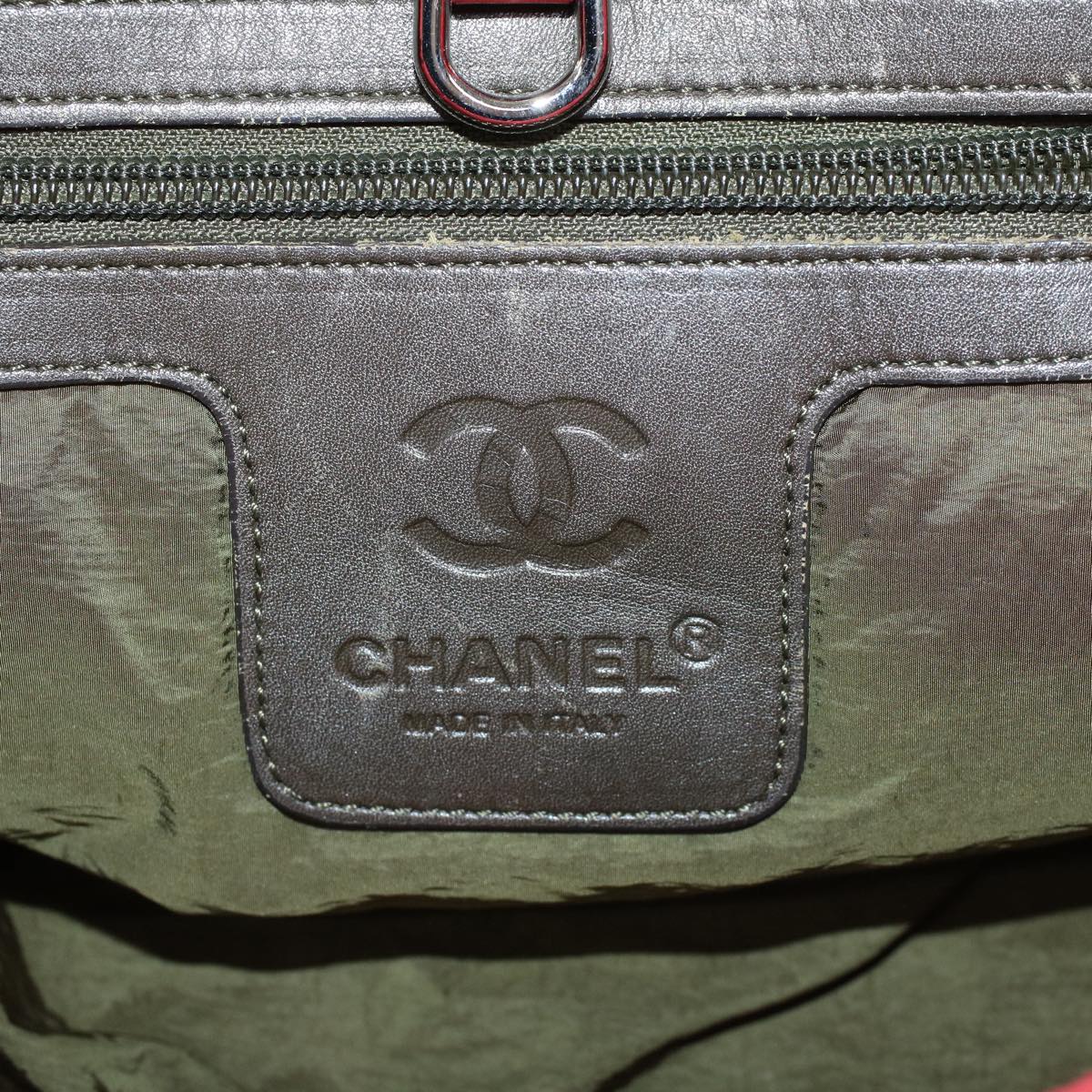 CHANEL Cocoko Koon PM Hand Bag Nylon Red CC  bs6489