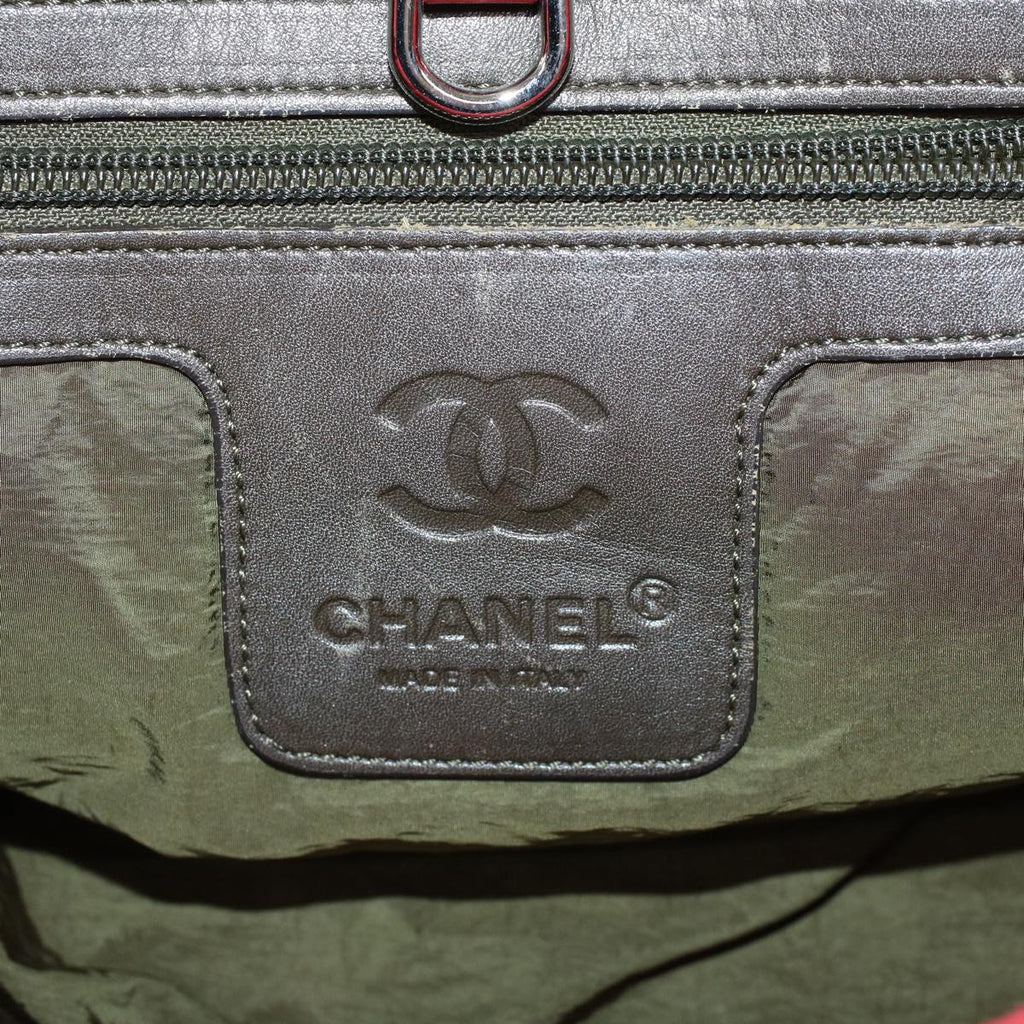 CHANEL Cocoko Koon PM Hand Bag Nylon Red CC Auth bs6489
