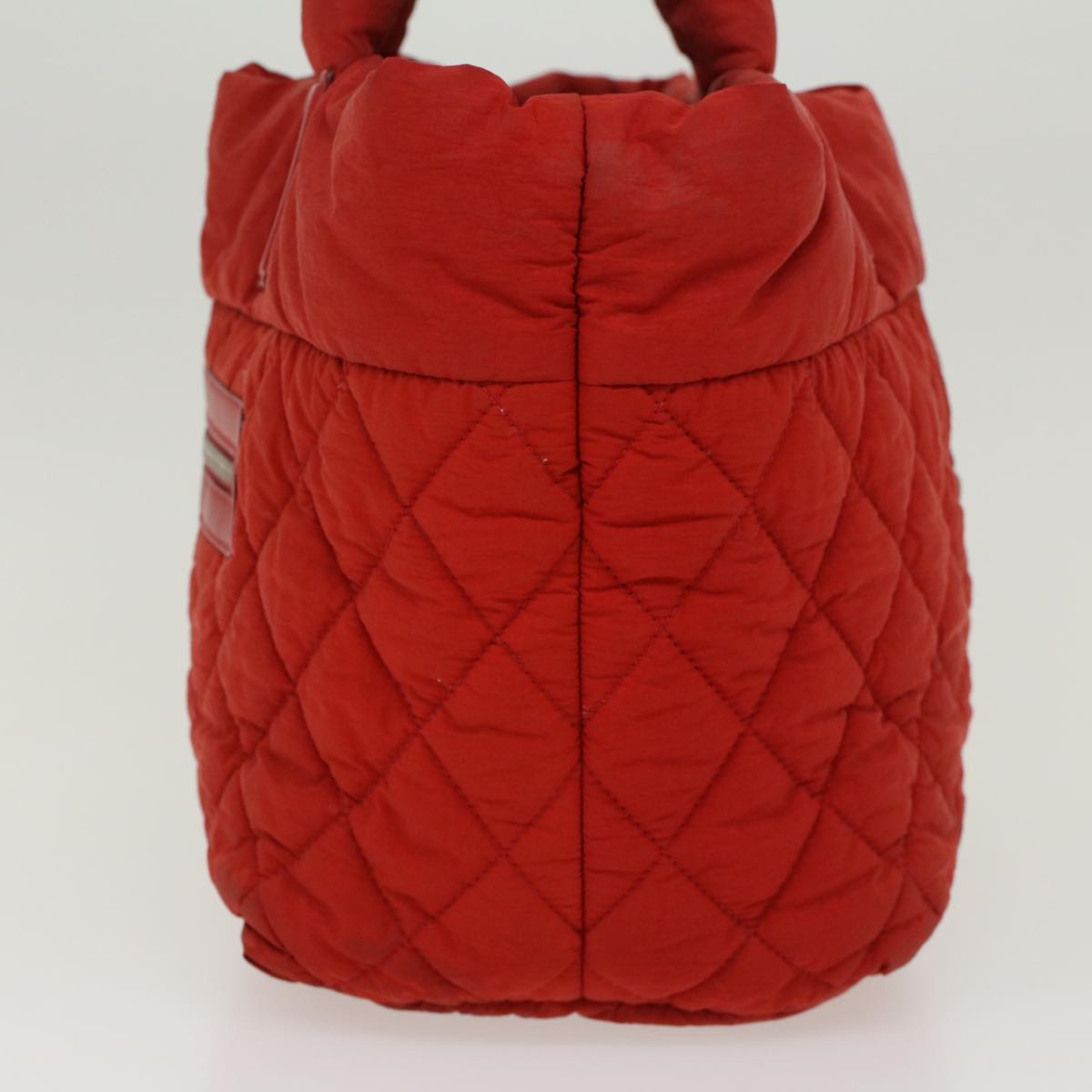 CHANEL Cocoko Koon PM Hand Bag Nylon Red CC Auth bs6489