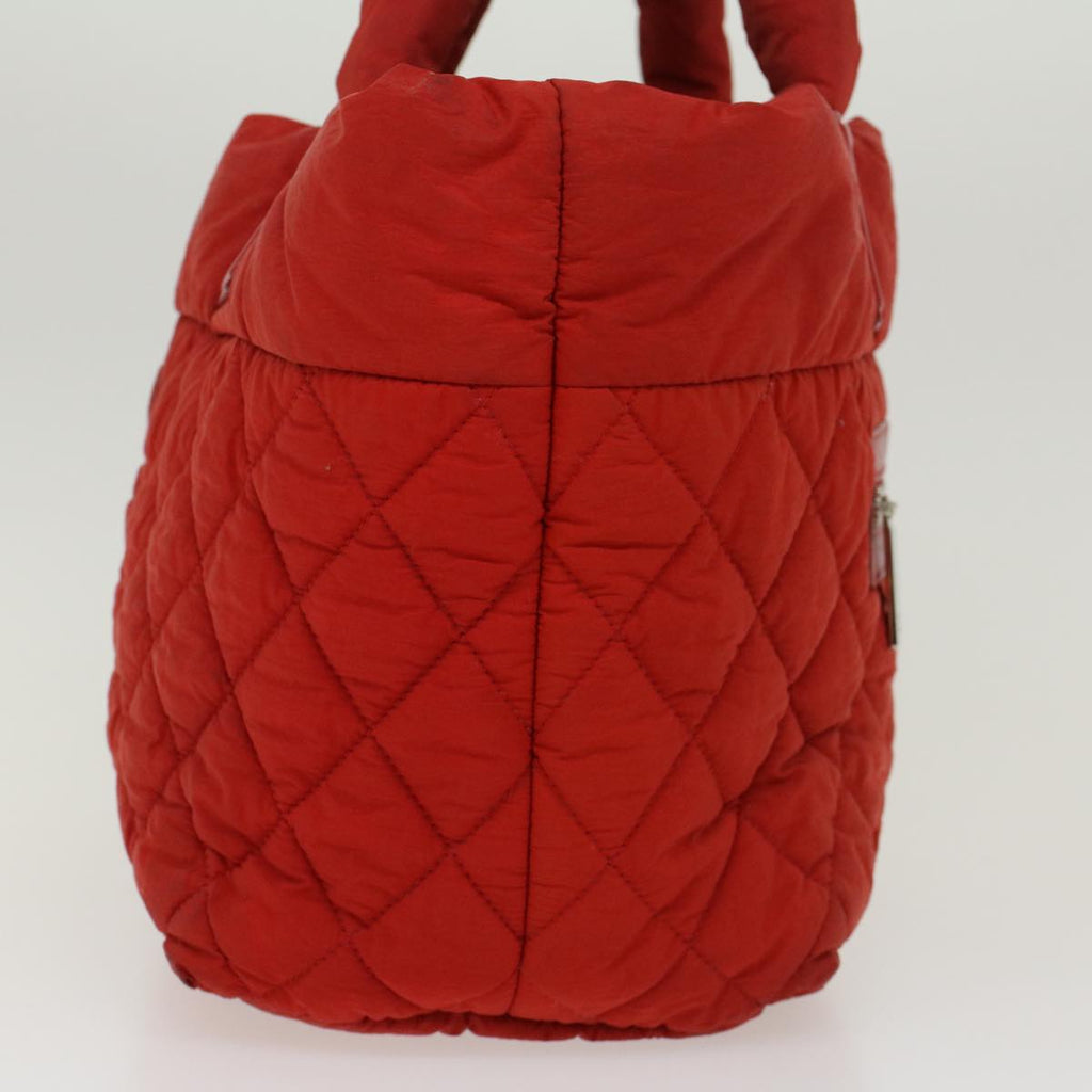 CHANEL Cocoko Koon PM Hand Bag Nylon Red CC Auth bs6489