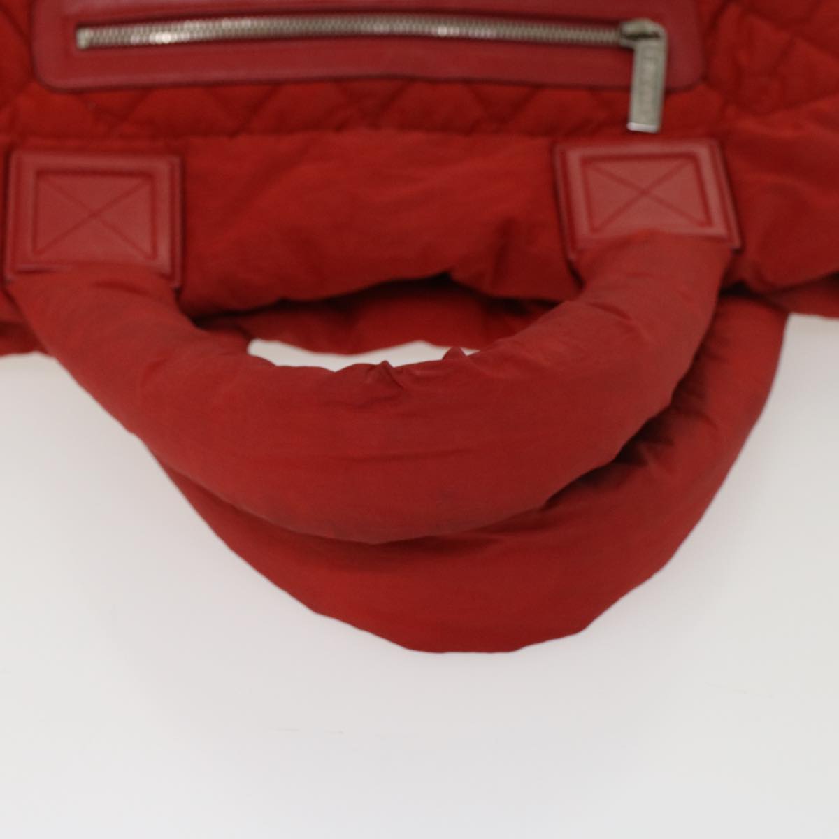CHANEL Cocoko Koon PM Hand Bag Nylon Red CC Auth bs6489