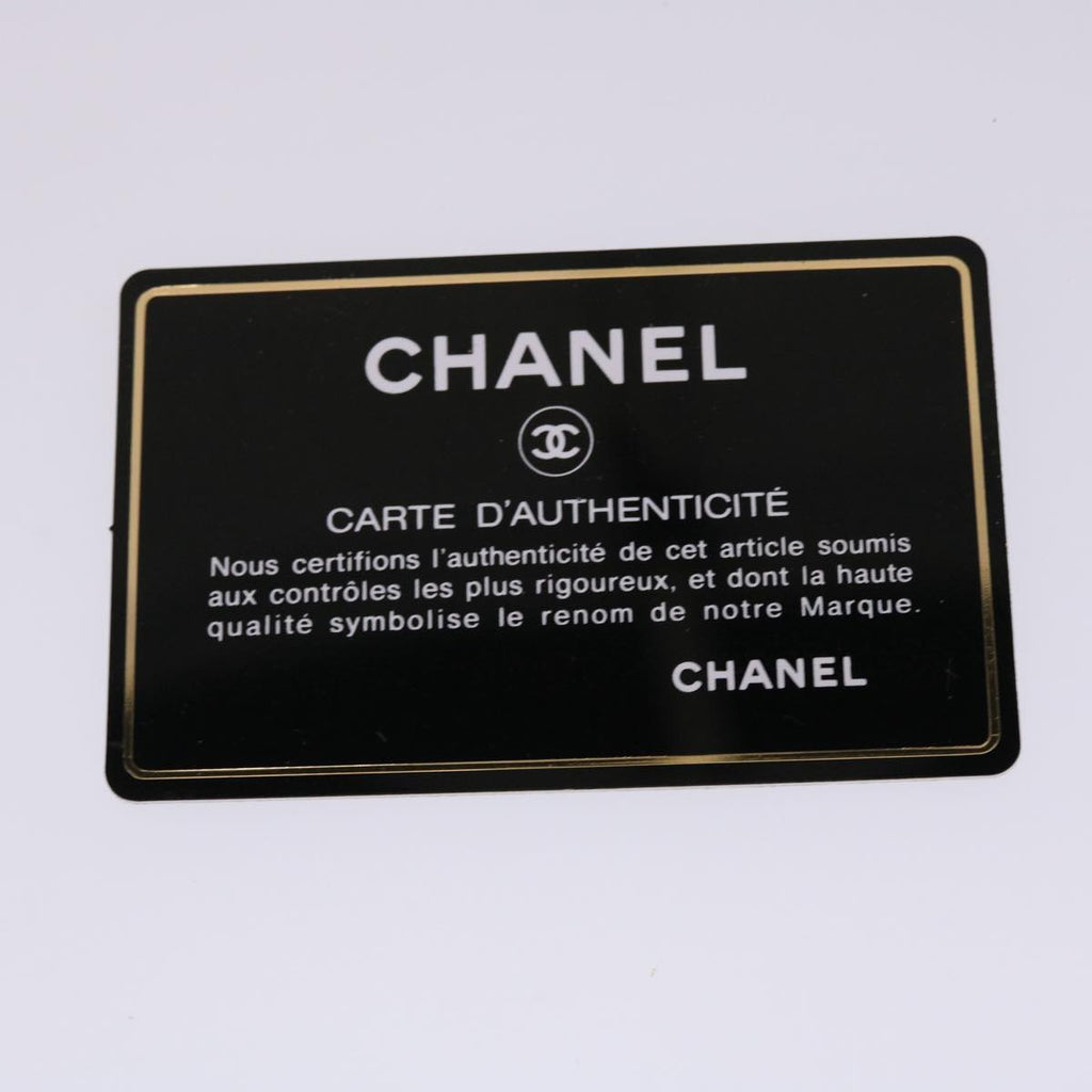 CHANEL Chain Boston Bag Leather White CC  bs6591