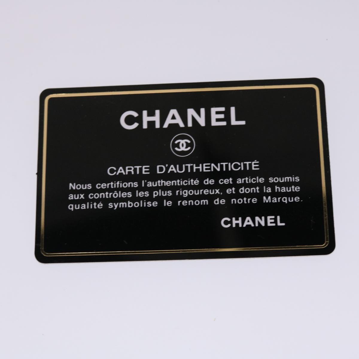 CHANEL Chain Boston Bag Leather White CC Auth bs6591