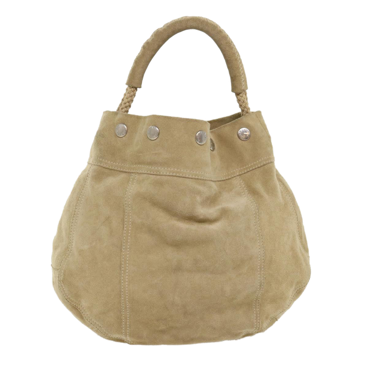 PRADA Shoulder Bag Suede Beige  bs6610