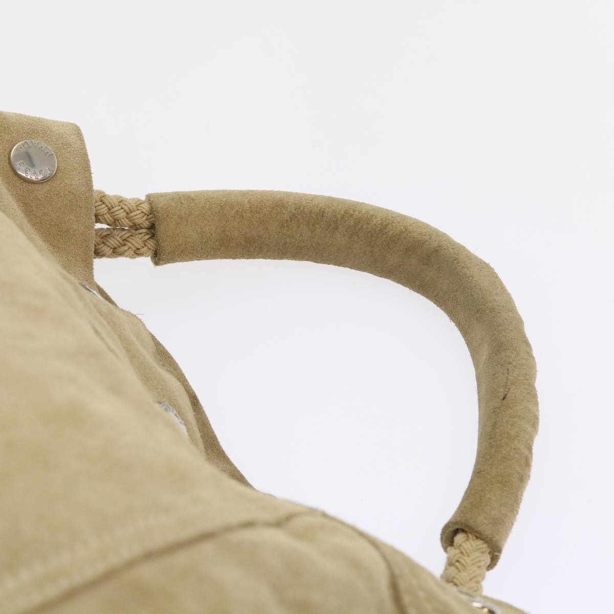 PRADA Shoulder Bag Suede Beige  bs6610