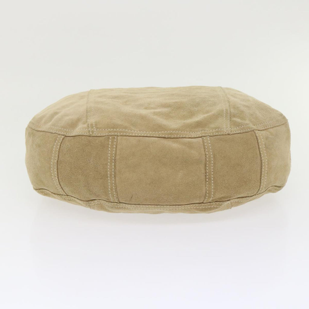 PRADA Shoulder Bag Suede Beige  bs6610